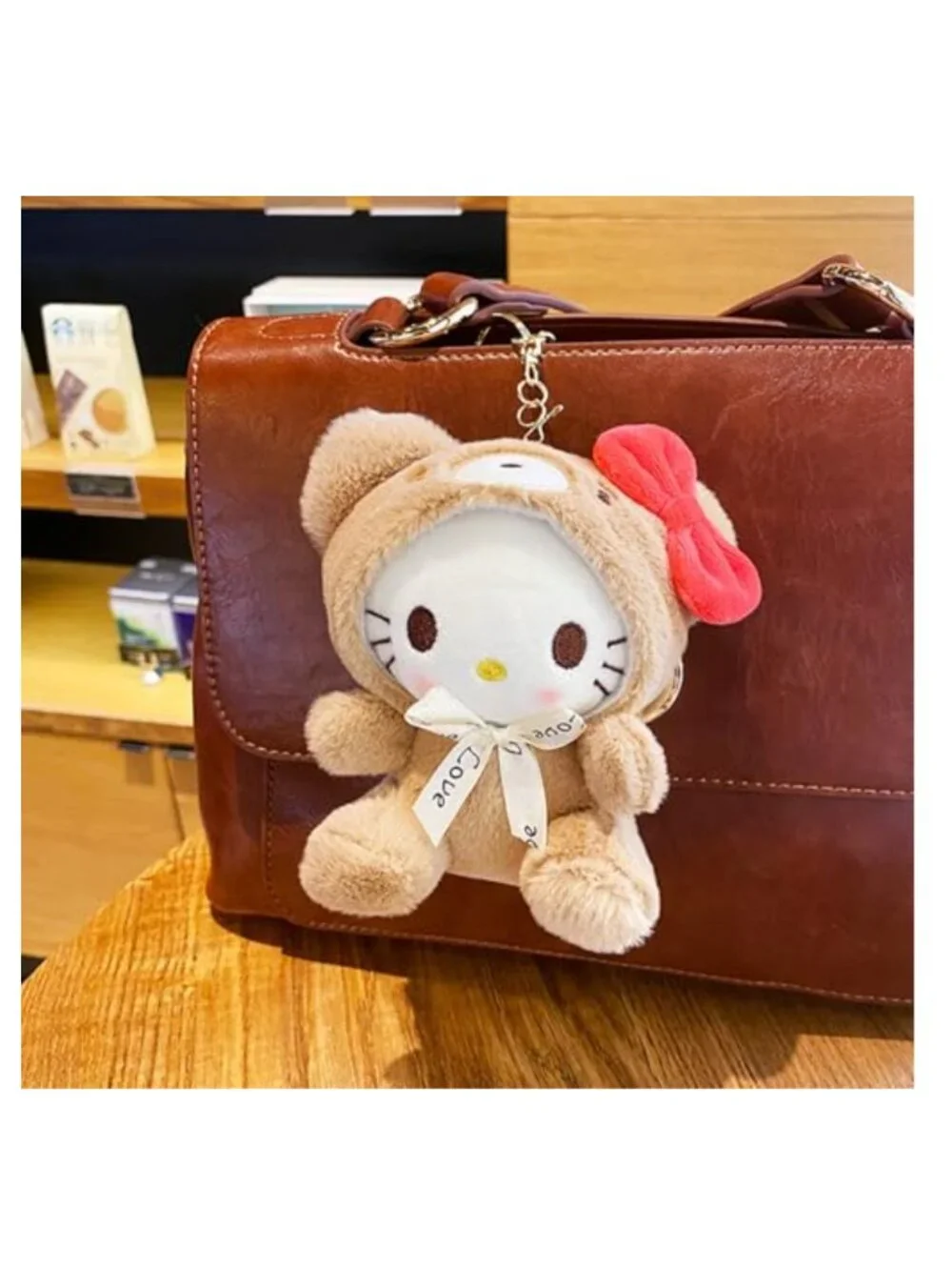 Cute Plush Cartoon Bag Charms Keychain for Women